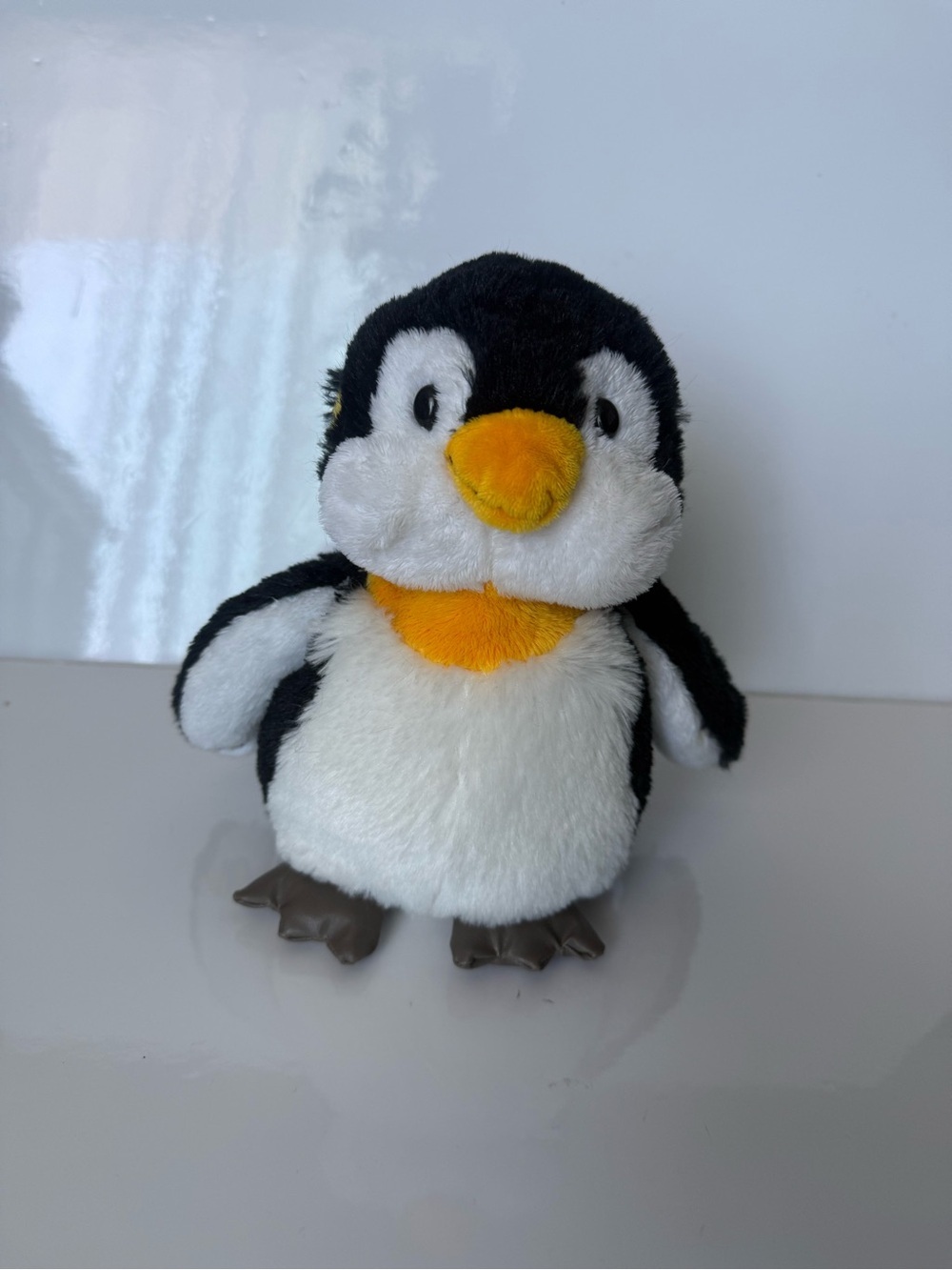 GANZ  Penguin Bird Webkinz Plush Stuffie Animal Toy 9" Black White